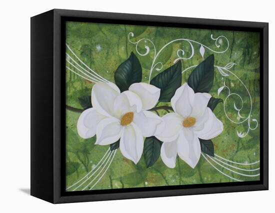 Mystical Magnolias II-Herb Dickinson-Framed Stretched Canvas