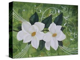 Mystical Magnolias II-Herb Dickinson-Stretched Canvas