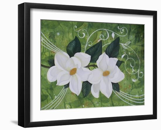 Mystical Magnolias II-Herb Dickinson-Framed Premium Photographic Print