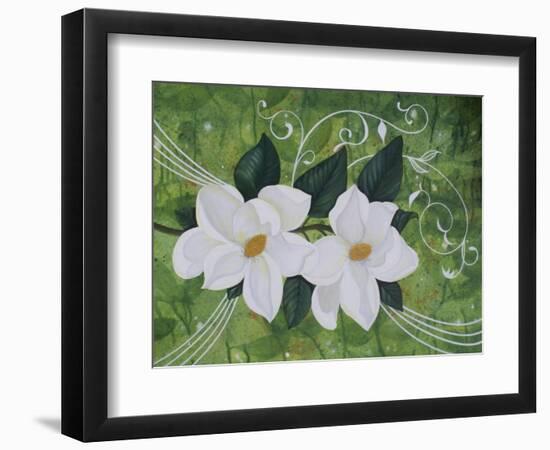 Mystical Magnolias II-Herb Dickinson-Framed Photographic Print