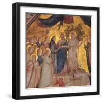 Mystical Marriage of St. Francis to Poverty-Giotto di Bondone-Framed Art Print