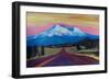 Mystical Mt Shasta White Mountain In Cascades Rang-Markus Bleichner-Framed Premium Giclee Print