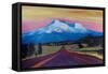 Mystical Mt Shasta White Mountain In Cascades Rang-Markus Bleichner-Framed Stretched Canvas