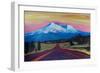 Mystical Mt Shasta White Mountain In Cascades Rang-Markus Bleichner-Framed Art Print