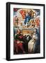 Mystical Vision with St John Evangelist and Mary Mother of Jesus of Agreda-Cristobal de Villalpando-Framed Giclee Print