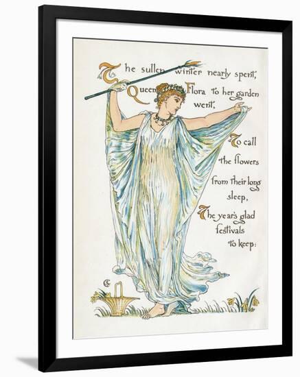 Myth, Flora-Walter Crane-Framed Photographic Print