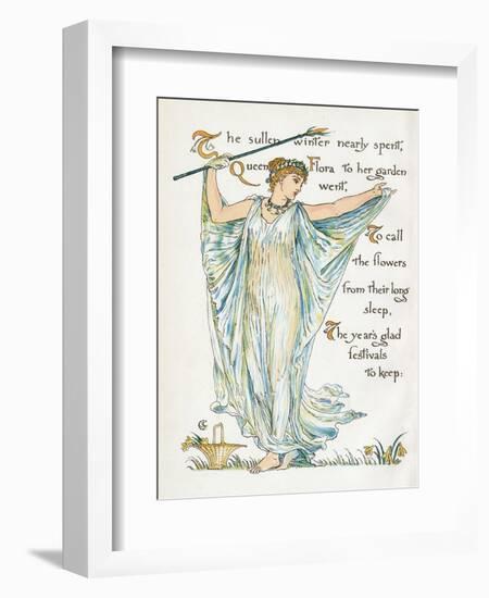 Myth, Flora-Walter Crane-Framed Photographic Print