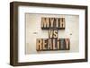 Myth Versus Reality-PixelsAway-Framed Photographic Print