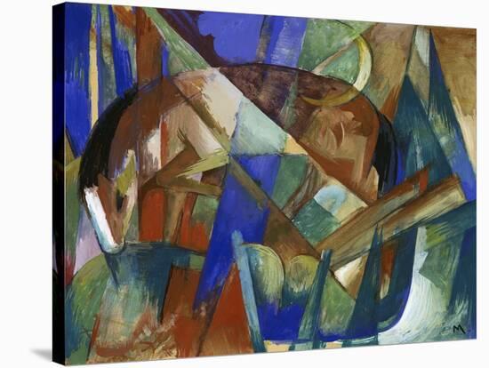 Mythical Creature Ii. (Horse) 1913-Franz Marc-Stretched Canvas