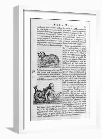 Mythical Creatures, 1675-Athanasius Kircher-Framed Giclee Print