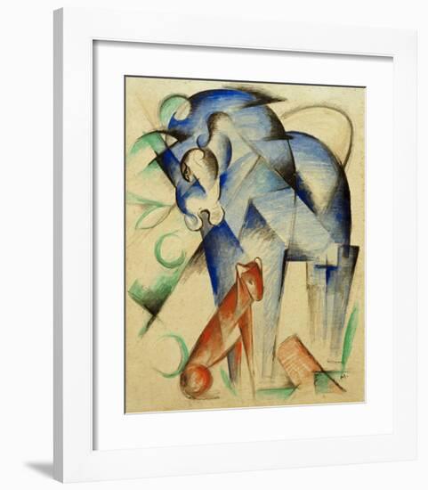 Mythical Creatures Horse and Dog-Franz Marc-Framed Giclee Print