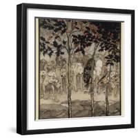 Mythical Irish Dogs-Arthur Rackham-Framed Photographic Print