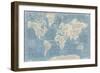 Mythical Map I Blue-Mary Urban-Framed Premium Giclee Print