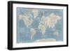 Mythical Map I Blue-Mary Urban-Framed Premium Giclee Print