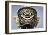 Mythical Temple Guard (Yaksha), Wat Phra Kaew, Bangkok, Thailand-Andrew Taylor-Framed Photographic Print