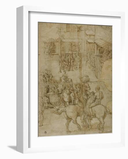 Mythological Pageant, 1528-29-Girolamo Genga-Framed Giclee Print