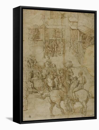 Mythological Pageant, 1528-29-Girolamo Genga-Framed Stretched Canvas