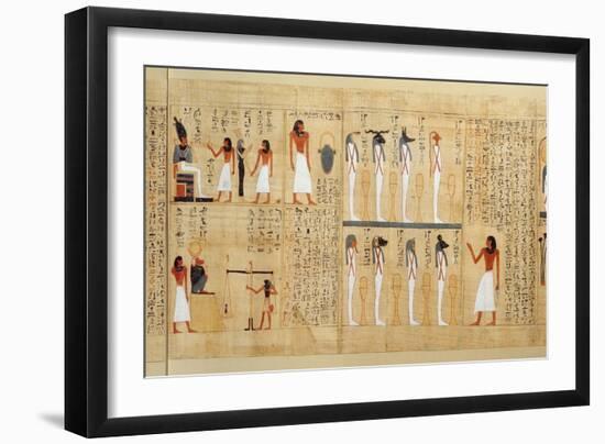 Mythological Papyrus of Imenemsaouf, Third Intermediate Period, circa 1000 BC (Painted Papyrus)-null-Framed Giclee Print