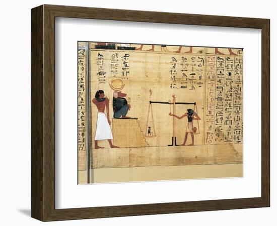 Mythological Papyrus of Imenemsauf, Chief Bearer of Amon-null-Framed Giclee Print