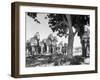 Mythological Statuary Lining the Roads of Countryside Near Sri Ramana Maharshi's Ashram-Eliot Elisofon-Framed Photographic Print