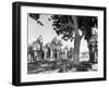 Mythological Statuary Lining the Roads of Countryside Near Sri Ramana Maharshi's Ashram-Eliot Elisofon-Framed Photographic Print