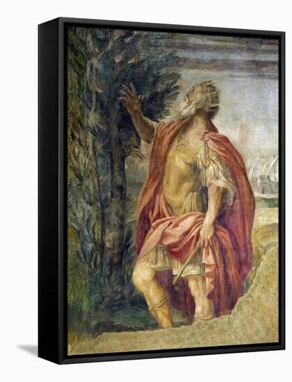 Mythological Subject-Agostino Carracci-Framed Stretched Canvas