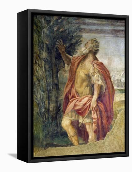 Mythological Subject-Agostino Carracci-Framed Stretched Canvas