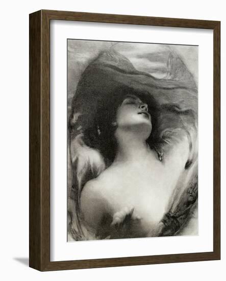 Mythology. Leda. She Was Mother of Helen of Troy, Clytemnestra and Castor and Polux.-null-Framed Giclee Print