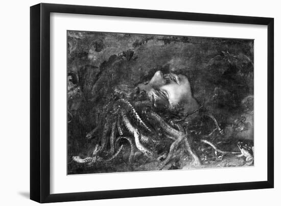 Mythology: Medusa-Leonardo da Vinci-Framed Giclee Print