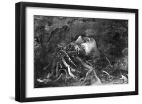 Mythology: Medusa-Leonardo da Vinci-Framed Giclee Print