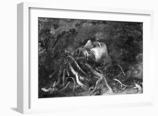 Mythology: Medusa-Leonardo da Vinci-Framed Giclee Print