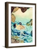 Myths the Ancients Believed - Glaucus and Scylla-Edmund Dulac-Framed Art Print