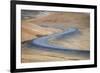 Myvatn District, Northern Iceland. Cracked Earth and Mud Volcano in Hverir.-Marco Bottigelli-Framed Photographic Print