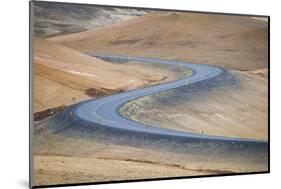 Myvatn District, Northern Iceland. Cracked Earth and Mud Volcano in Hverir.-Marco Bottigelli-Mounted Photographic Print