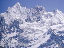 Snow Covered Mountain Peak, Ama Dablam, Himalayas, Nepal-N A Callow-Photographic Print