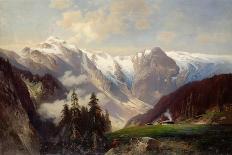 Mountain Landscape with the Grossglockner, 1878-N. Astudin-Framed Giclee Print