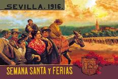 Sevilla Semania Santa y Ferias-N.c. Chilberg-Mounted Art Print