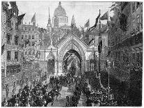 The Procession at Ludgate Hill, Thanksgiving Day, London, 1900-N Chevalier-Laminated Giclee Print
