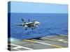 n F/A-18C Hornet Lands Aboard the Aircraft Carrier USS Ronald Reagan-Stocktrek Images-Stretched Canvas