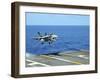 n F/A-18C Hornet Lands Aboard the Aircraft Carrier USS Ronald Reagan-Stocktrek Images-Framed Premium Photographic Print