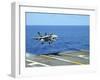 n F/A-18C Hornet Lands Aboard the Aircraft Carrier USS Ronald Reagan-Stocktrek Images-Framed Premium Photographic Print