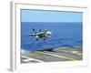 n F/A-18C Hornet Lands Aboard the Aircraft Carrier USS Ronald Reagan-Stocktrek Images-Framed Photographic Print