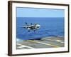 n F/A-18C Hornet Lands Aboard the Aircraft Carrier USS Ronald Reagan-Stocktrek Images-Framed Photographic Print