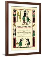 N for Needles and Pins-Tony Sarge-Framed Art Print