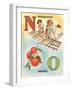 N for Newspaper, O for Orange-null-Framed Art Print