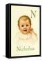 N for Nicholas-Ida Waugh-Framed Stretched Canvas