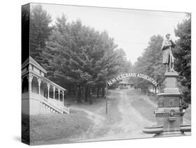 N.H. I.E. New Hampshire Veterans Association Grounds, Weirs, Lake Winnipesaukee, N.H.-null-Stretched Canvas