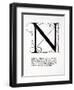 N, Illustration from 'Divina Proportione' by Luca Pacioli (C.1445-1517), Originally Pub. Venice,…-Leonardo da Vinci-Framed Giclee Print