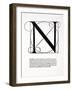 N, Illustration from 'Divina Proportione' by Luca Pacioli (C.1445-1517), Originally Pub. Venice,…-Leonardo da Vinci-Framed Giclee Print