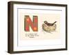 N is a Robin's Nest-null-Framed Art Print